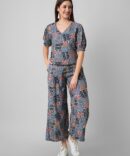 Printed Pure Cotton Top And Palazzos Co-Ords