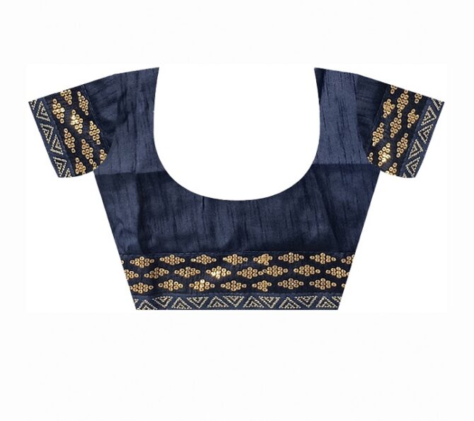 Khushi Brasso Heavy Georgette saree (Navy Blue)