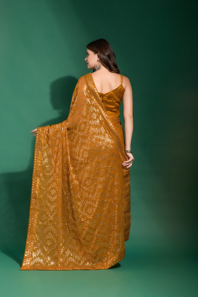 Kiyara Celebrity inspired designer Sequance saree