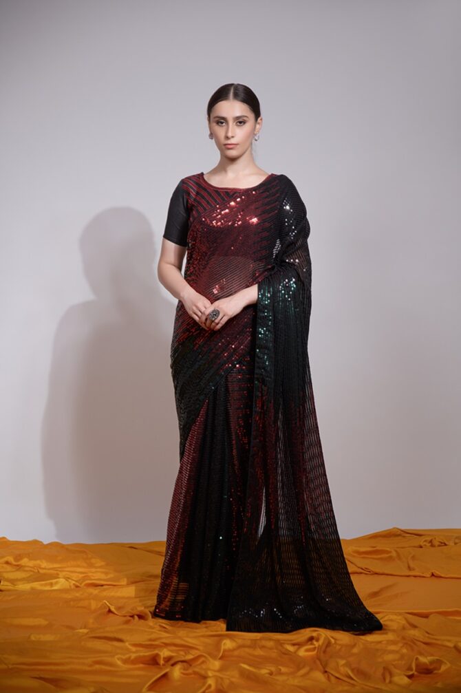 Exclusive Designer Sequence Saree