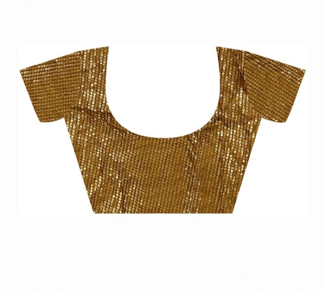 Kiyara Fancy Emboss Sequance Embroidery work Saree (Mustard)